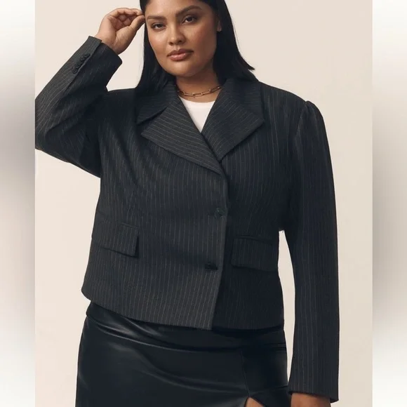 NWT Anthropologie Maeve 80 s boxy blazer jacket - Picture 1 of 10